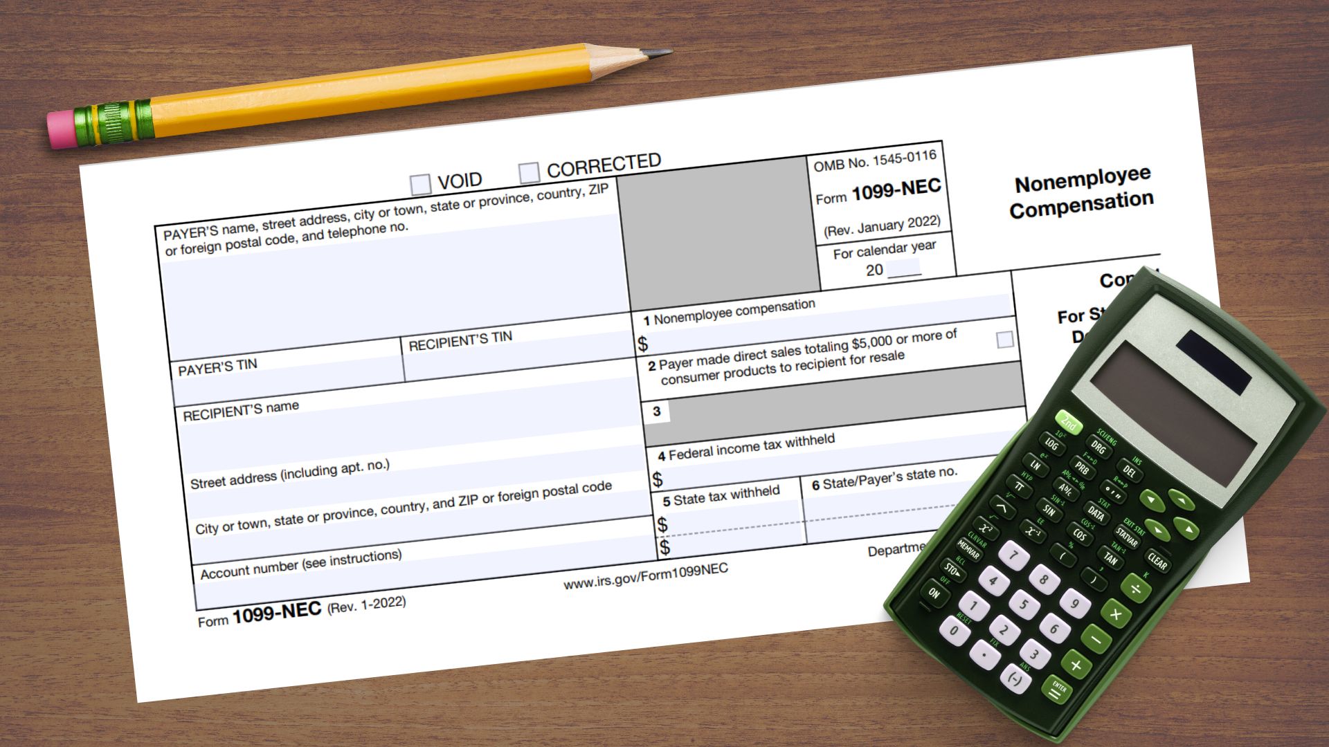Tax Form 1099 Nec Printable Irs 1099 Nec Form For 2023 And Free Fillable Pdf To Fill Out Online 9598